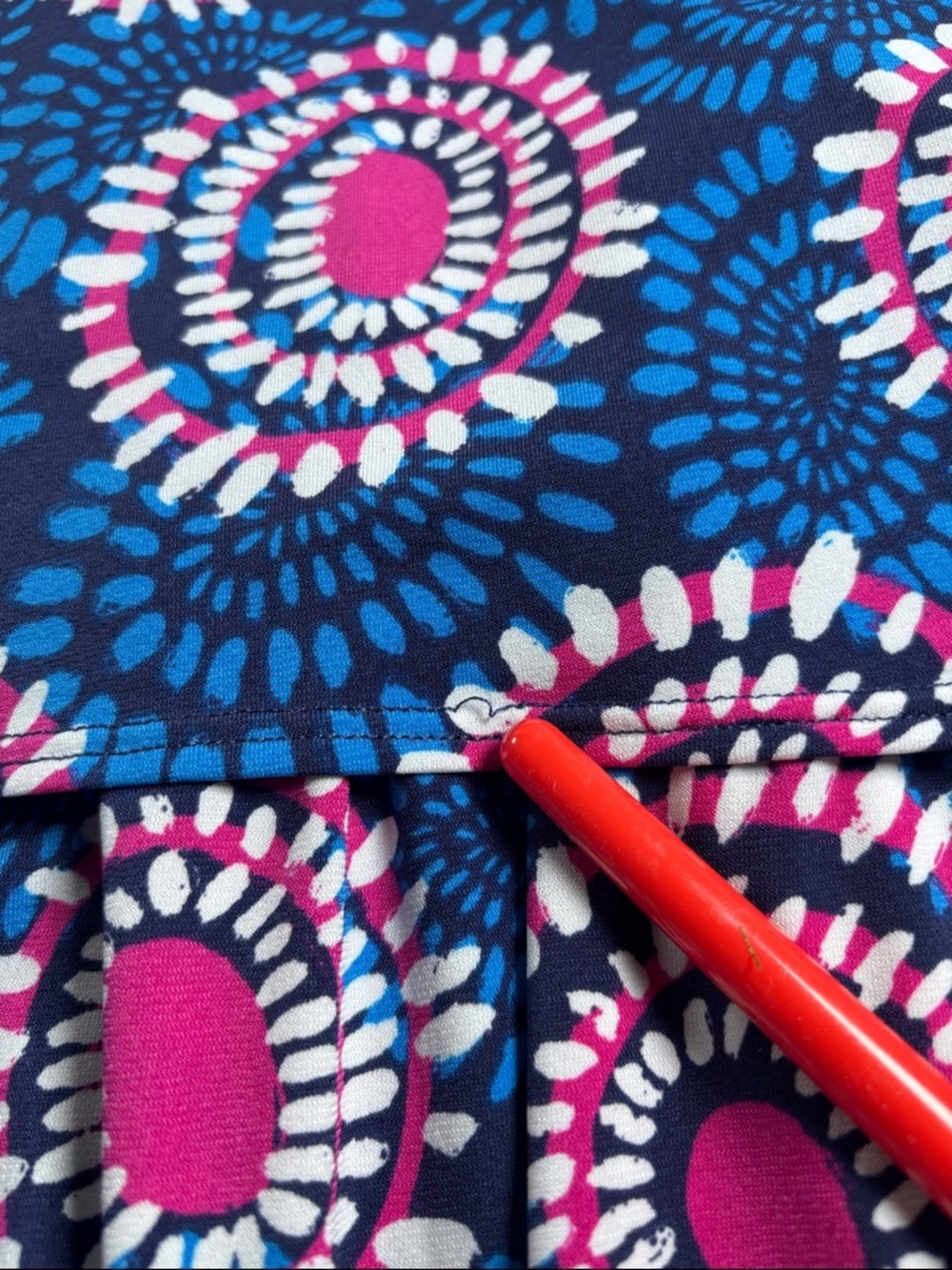 Hatley Blue Pink Geometric Print Sleeveless Dress Size XL Boho Tassel Summer - Picture 14 of 14